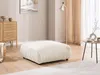 Mollis - Hocker aus Hellbeige Plüschcord schöner Produktbild-Vorschau 2