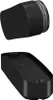 A black cordless phone handset and its charging base are shown against a white background. Produktbild-Vorschau