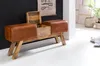FineBuy Design Turnbock Echtleder Sitzbank Produktbild-Vorschau 3