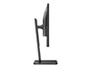 Side view of a black computer monitor on a stand against a white background. Produktbild-Vorschau