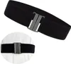 Cintura elastica da donna con fibbia in bambù, nera, 65 cm Anteprima dell’immagine prodotto 11