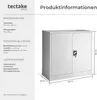 tectake® Aktenschrank abschließbar 90 x 40 x 90 cm Produktbild-Vorschau 5