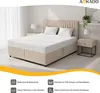 Boxspringbett 180x200 cm - mit Bettkästen mit Matratze mit Produktbild-Vorschau 4