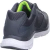 A rear view of a dark gray athletic shoe with a bright green interior lining. Náhled obrázku produktu