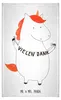 Mr. & Mrs. Panda Handtuch Einhorn Dankeschön - Weiß - Produktbild-Vorschau 1