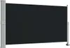 vidaXL Ausziehbare Seitenmarkise 140x300 cm Schwarz Produktbild-Vorschau 1