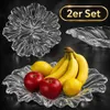 2 x Glas Schale Obstschale Salatschale Schüssel Snackschale Produktbild-Vorschau 1