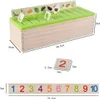 Montessori Holz Steckspiel, Sortierspiel, 12 bunte Formen, Produktbild-Vorschau 2