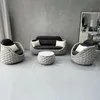 set di 4 mobili da giardino in polyrattan - 2 sedie Anteprima dell’immagine prodotto 8