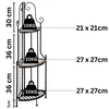Kleines Eckregal stehend 115cm Pflanzenständer Outdoor Produktbild-Vorschau 3