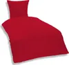 Uni Bettwäsche 135x200 cm rot Einfarbig Renforce Baumwolle Produktbild-Vorschau 1