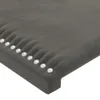 vidaXL Kopfteil mit Ohren Dunkelgrau 163x16x78/88 cm Samt Produktbild-Vorschau 5