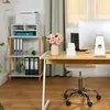 Relaxdays Supporto per stampante da scrivania, 3 ripiani, Anteprima dell’immagine prodotto 3