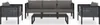 vidaXL 6-tlg. Garten-Lounge-Set mit Auflagen Poly Rattan Produktbild-Vorschau 2