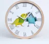 Holzuhr 25fi cm wanduhr - weiße Spitzen - papużkialiste Produktbild-Vorschau 1