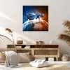 Bild auf Leinwand - Leinwandbild - Kosmos Sputnik - 70x70cm Produktbild-Vorschau 7