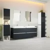 Garlivo Waschbeckenunterschrank GLB-160 Anthrazit mit Produktbild-Vorschau 2
