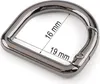 Karabiner D-Ring 1 Stk. Metall Ringkarabiner Schlüsselring Taschenkarabiner Größen- und Farbwahl 19mm Produktbild-Vorschau