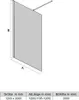 SONNI 120x200 cm Walk-In Dusche mit Stabilisator aus 8 mm Produktbild-Vorschau 7