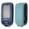 Two views of a blue and teal protective case for a Freestyle Libre 2 glucose meter. Náhled obrázku produktu