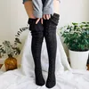 Overknees Strickstrümpfe Damensocken Dicke Warme Produktbild-Vorschau 2