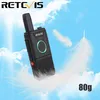 Retevis RT618 Mini Transceiver, PMR446 Dual PTT Handheld Voir les images du produit 6