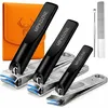 Manicure-set, 5-delig, roestvrij staal, diepzwart, met tas Productafbeelding-voorbeeld 1