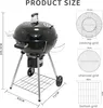 TEENO 21 inch Barbecue Charbon de Bois avec Couvercle,XXL Voir les images du produit 9