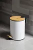 BAMBUS Abfalleimer rund 3l, Soft Close, weiß Produktbild-Vorschau 3