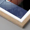 Gerahmtes Poster - Rahmen in heller Eiche - Abstraktion Produktbild-Vorschau 2