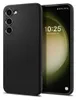 A black phone case is shown next to a smartphone displaying the time and date. Náhľad obrázku produktu