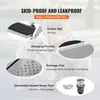 Diagram highlighting features of a pet grooming tub, with a blurred background of a person and a dog. Anteprima dell’immagine prodotto