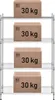 ROYAL Catering Kovový regál - 35 x 90 x 137 cm - chromovaný Náhled obrázku produktu 2