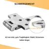 2 Stück Robuste T-Scharniere für Boote, 316 Edelstahl, Produktbild-Vorschau 6