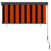 vidaXL Store extérieur 140x250 cm Orange et brun Voir les images du produit 3