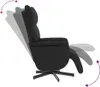 vidaXL Fauteuil relax avec repose-pieds Noir Similicuir Voir les images du produit 6