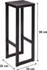 Spec-Wood, Hocker Holz LOFT, Barhocker Holz, Blumenhocker Produktbild-Vorschau 2