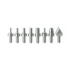 A set of metal stamping tools arranged in a line against a white background. Produktbild-Vorschau
