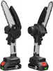 Two mini chainsaws are shown side-by-side against a white background. Produktbild-Vorschau
