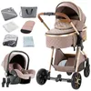 SDBABY Kombikinderwagen 3 in 1, faltbar, Kunstleder, Produktbild-Vorschau 2