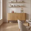 Credenza rettangolare scandinava a 2 ante L140 cm in legno Anteprima dell’immagine prodotto 8
