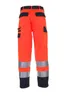 Planam Warnschutz Bundhose zweifarbig Gr. 68 orange/marine Produktbild-Vorschau 5