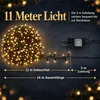 LED-Lichterkette außen 560 LEDs 11 m warmweiß mit Timer und Produktbild-Vorschau 3