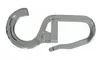 A silver-colored plastic clip hook on a white background. Anteprima dell’immagine prodotto