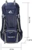 60L Wanderrucksack, Wasserdichter Rucksack, Outdoor Sport Produktbild-Vorschau 6