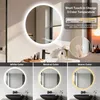 Lustro łazienkowe LED, oświetlane, średnica 60 cm, okrągłe, Podgląd zdjęcia produktu 8