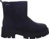 A black Tamaris women's boot with a thick lug sole and faux fur lining. Produktbild-Vorschau