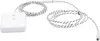 A white smart water sensor with a black and white braided cable is shown on a white background. Podgląd zdjęcia produktu