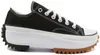 A studio shot of a black Converse Run Star Hike Ox sneaker. Podgląd zdjęcia produktu