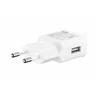 A white Samsung USB charger with European plug pins. Produktbild-Vorschau
